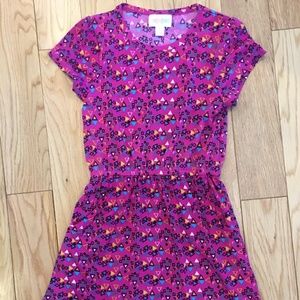 Girls LulaRoe Pink Short Sleeve  Dress Size 6